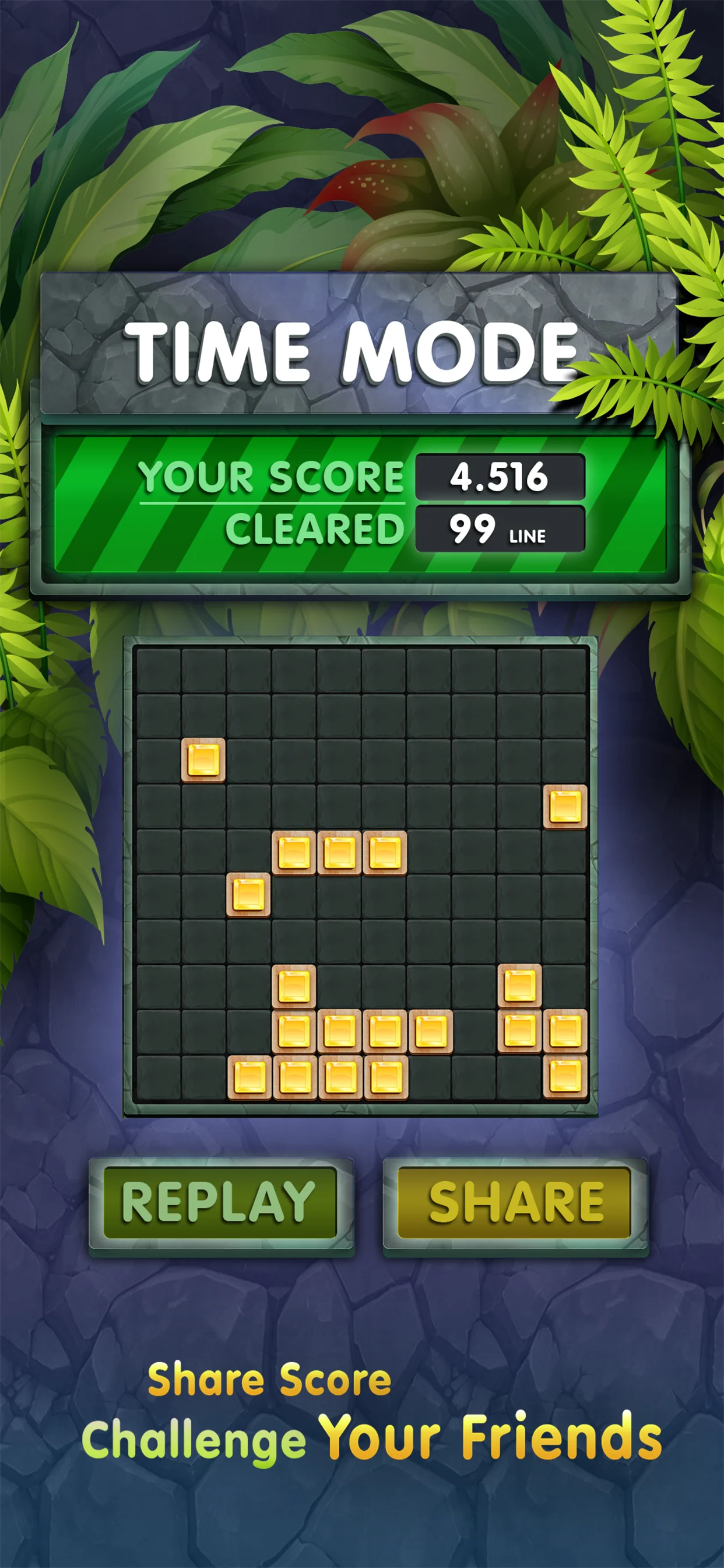 10s Amazing Puzzle Time Mode results — share your score and challenge friends