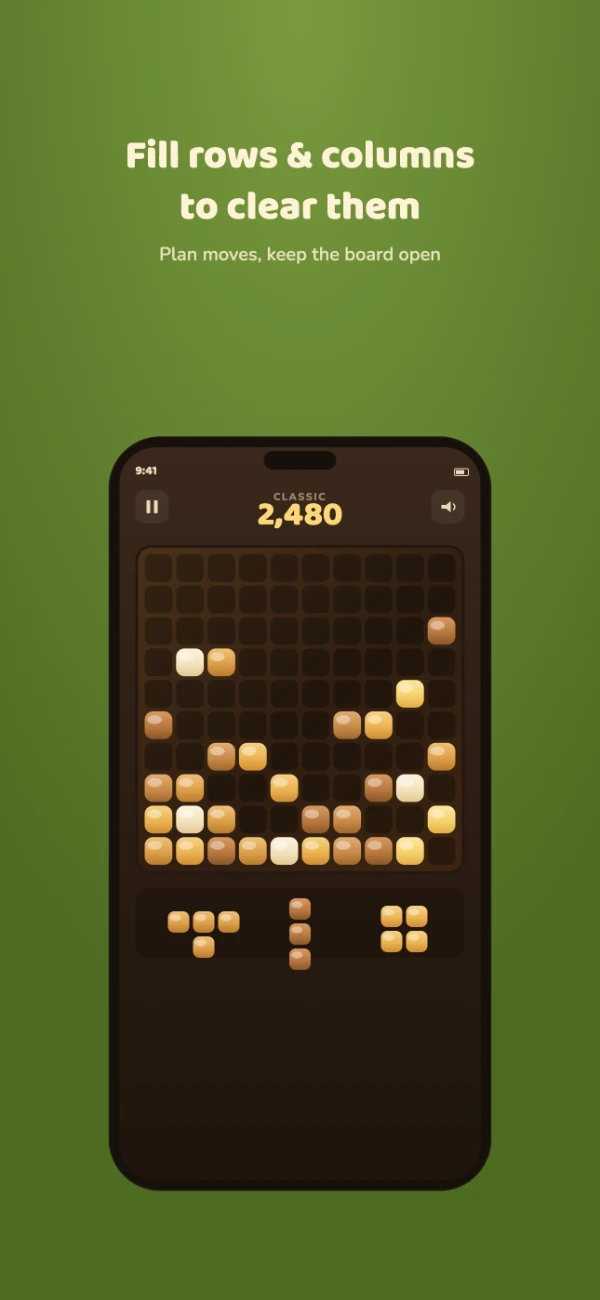 Bánh Mì Puzzle combo — clear multiple lines at once for a score multiplier