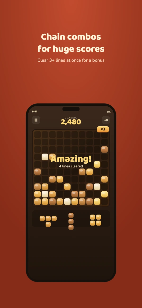 Bánh Mì Puzzle Time mode — clear a line every 30 seconds or it's game over