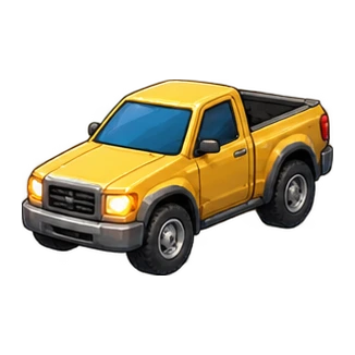 Truck family L1 — yellow pickup, first unit in the Truck merge line