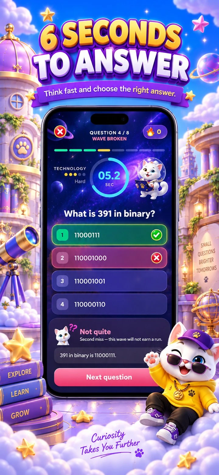 Khao Manee Trivia — A question in play with six seconds on the clock