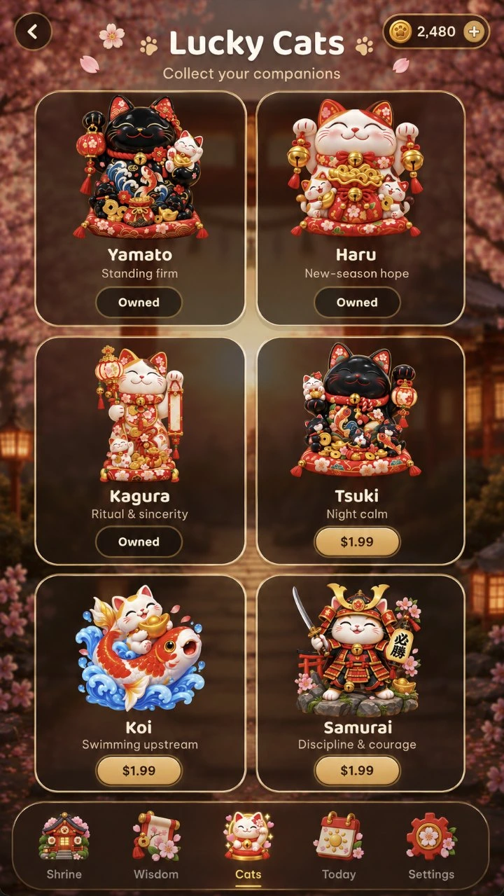 Maneki Neko Lucky Cats collection